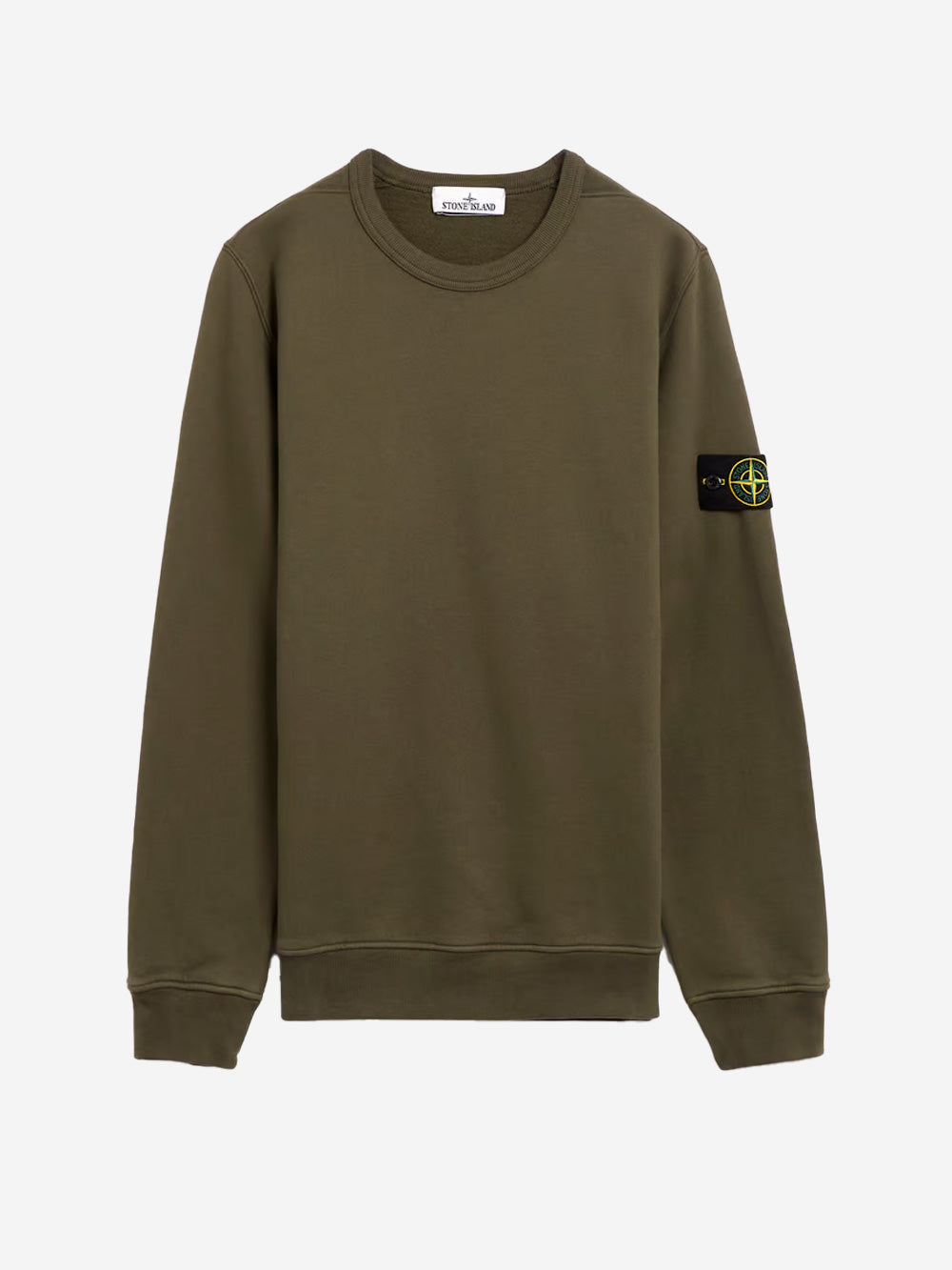 STONE ISLAND Brushed Organic Cotton Fleece muschio Muschio Urbanstaroma