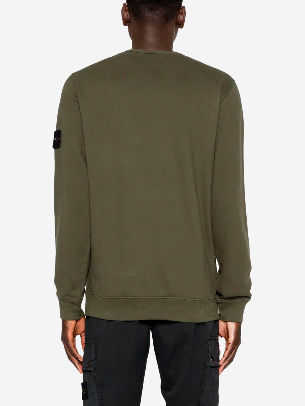 STONE ISLAND Brushed Organic Cotton Fleece muschio Muschio Urbanstaroma