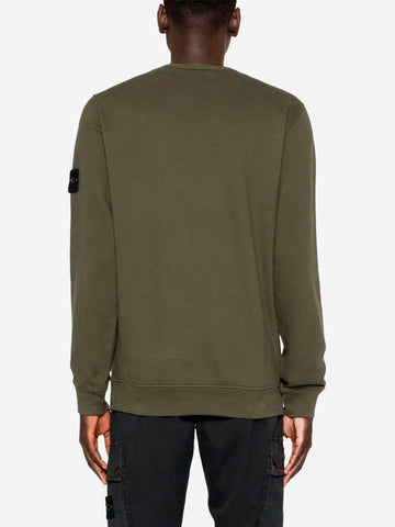 STONE ISLAND Brushed Organic Cotton Fleece muschio Muschio