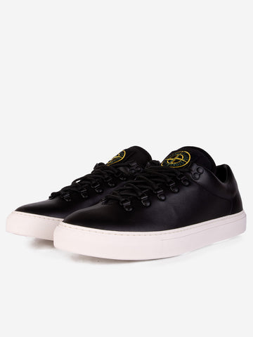 STONE ISLAND Sneakers in pelle nere Nero