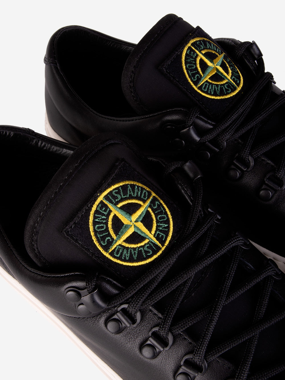 STONE ISLAND Sneakers in pelle nere Nero Urbanstaroma