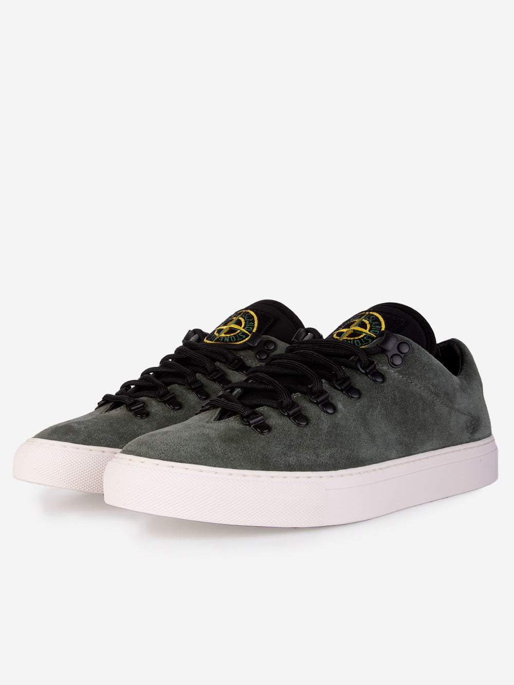 STONE ISLAND Sneakers in pelle muschio Muschio Urbanstaroma