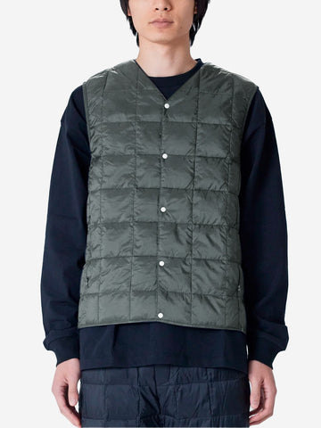 Anthracite V-Neck Down Vest