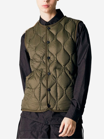 Military round-neck down vest