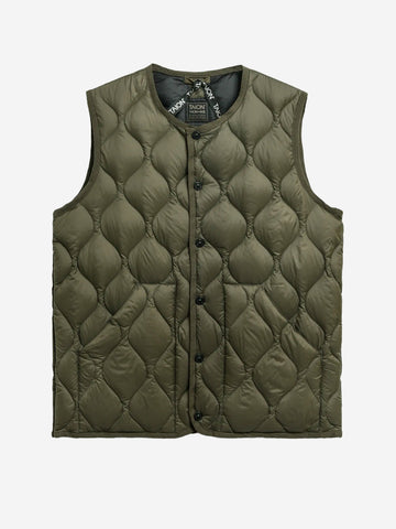 Military round-neck down vest