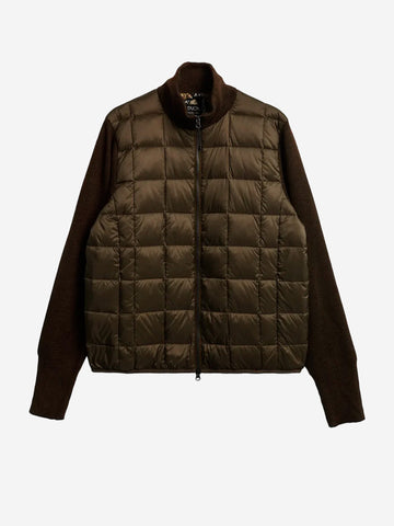 Hi Neck brown padded jacket