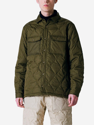 Olive military padded shirt