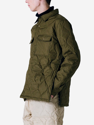 Olive military padded shirt