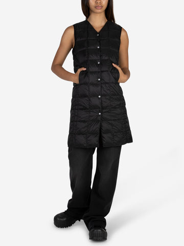 Long vest with padding