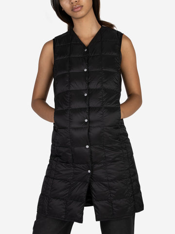 Long vest with padding