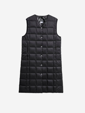 Long vest with padding