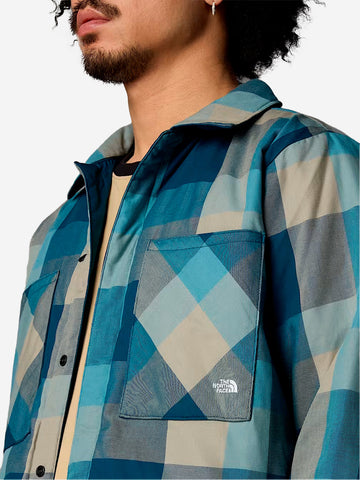 THE NORTH FACE Giacca imbottita in flanella reversibile Afterburner Petrolio