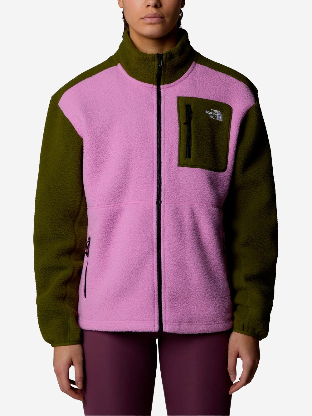 THE NORTH FACE W Giacca in pile Yumiori full zip Verde Urbanstaroma