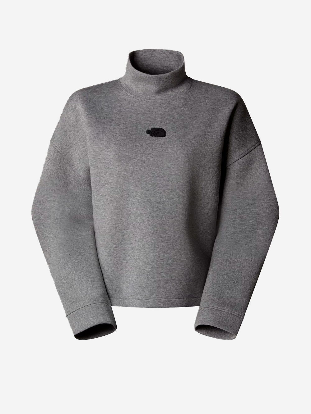 THE NORTH FACE W Felpa Mock Neck Grigio Urbanstaroma