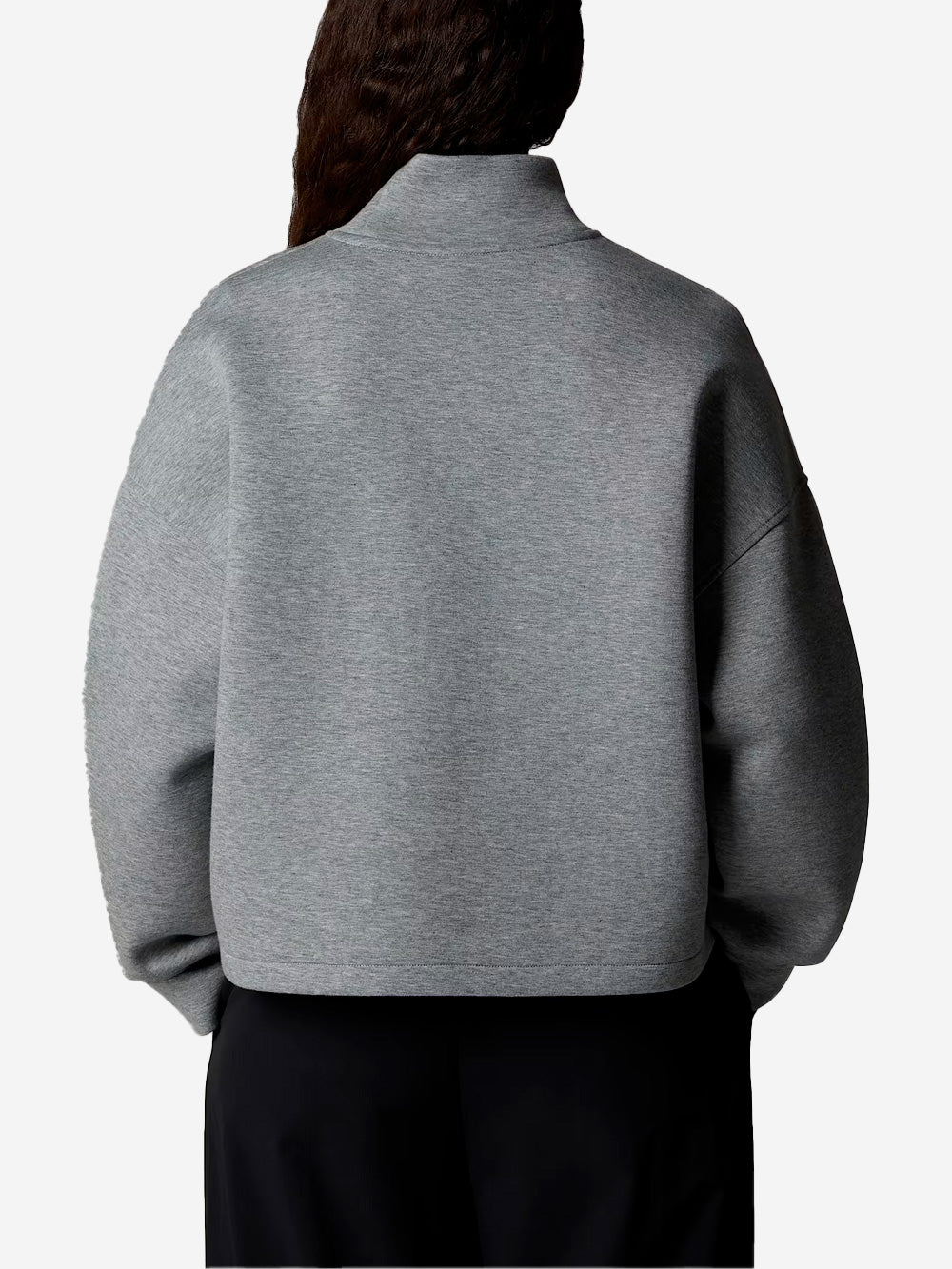 THE NORTH FACE W Felpa Mock Neck Grigio Urbanstaroma