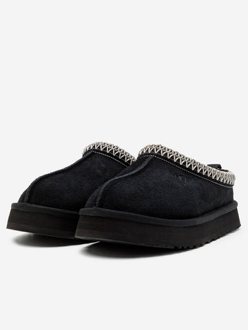 UGG W Ciabatte Tazz in pelle nere Nero