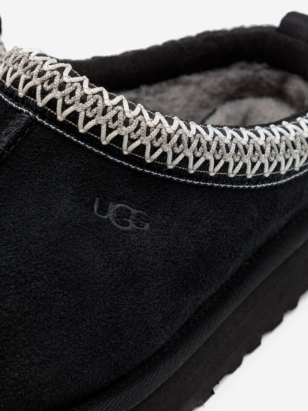 UGG W Ciabatte Tazz in pelle nere Nero Urbanstaroma