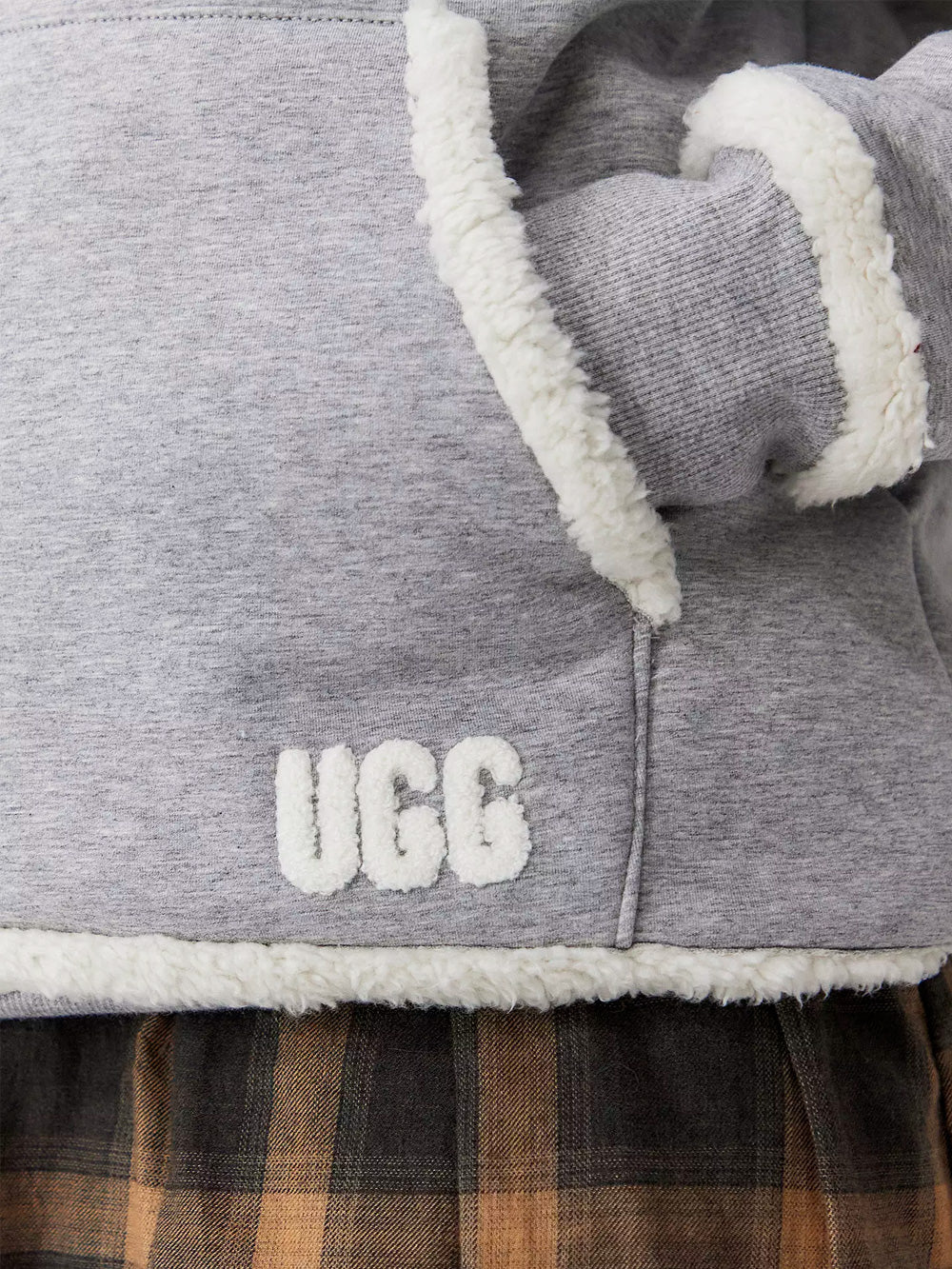 UGG W Felpa con cappuccio in pile Joanne Grigio Urbanstaroma