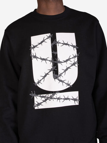 Schwarzes Sweatshirt mit grafischem Aufdruck