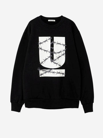 Schwarzes Sweatshirt mit grafischem Aufdruck