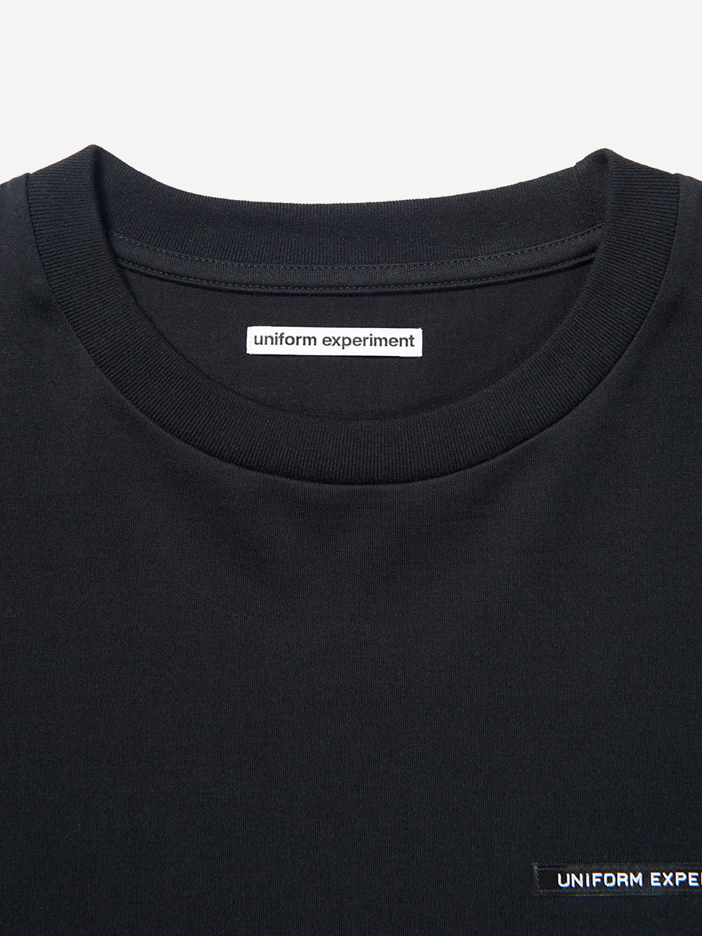 UNIFORM EXPERIMENT Label t-shirt nera Nero Urbanstaroma