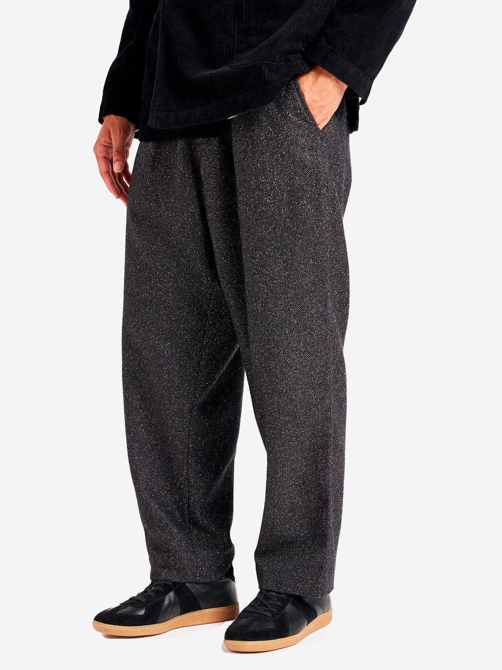 UNIVERSAL WORKS Pantaloni Oxford neri Nero Urbanstaroma