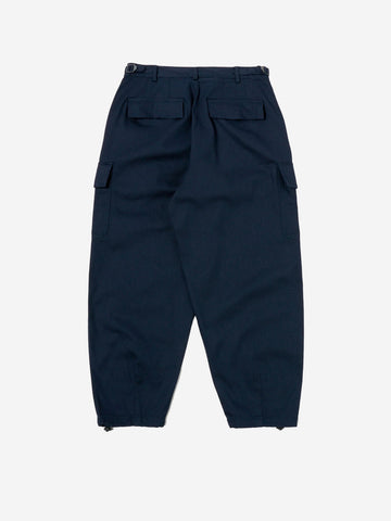 UNIVERSAL WORKS Loose cargo pant navy Blu