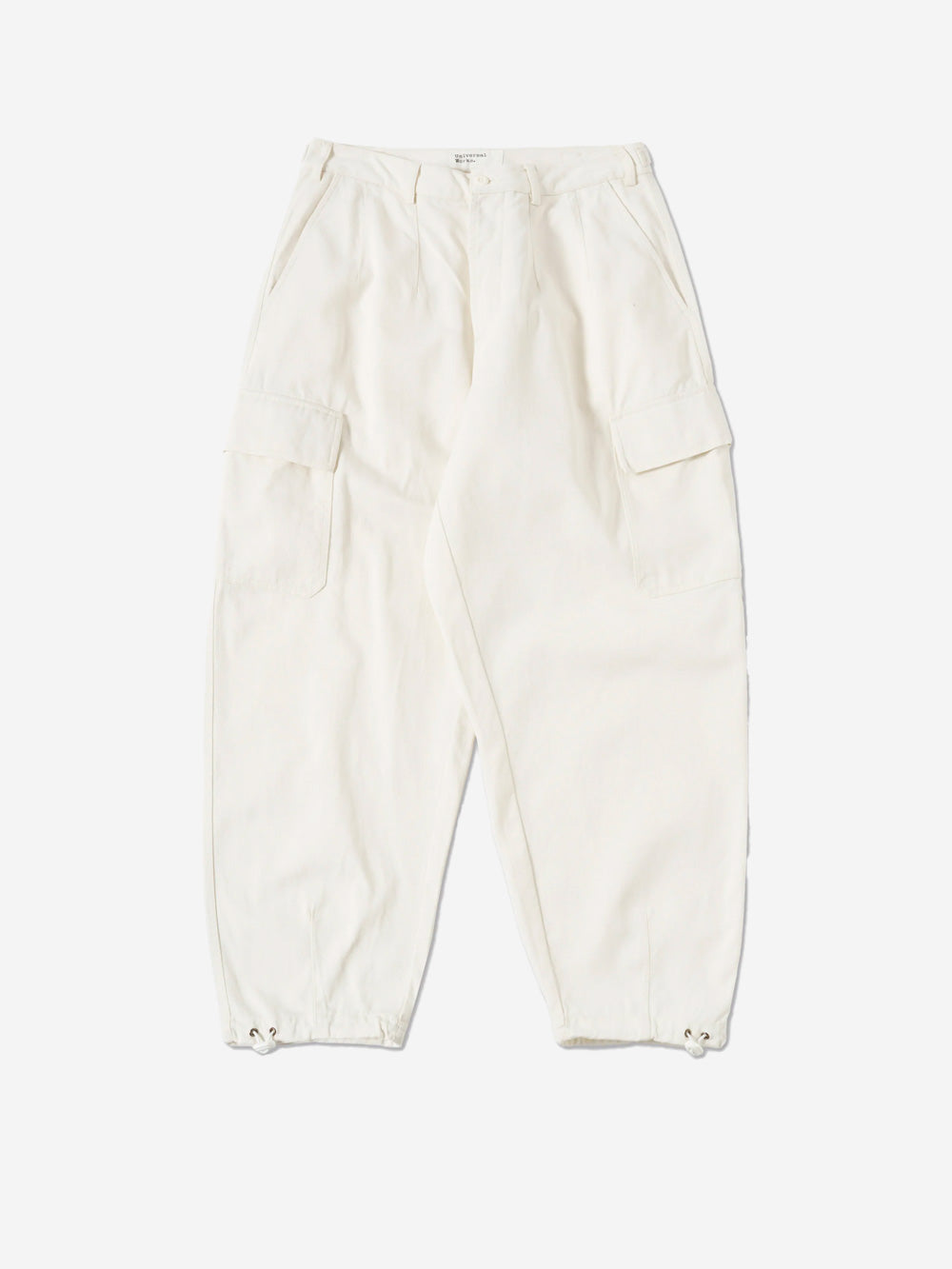 UNIVERSAL WORKS Loose cargo pant bianchi Bianco Urbanstaroma