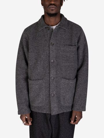 Field Wollfleecejacke grau