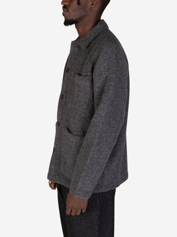 Field Wollfleecejacke grau