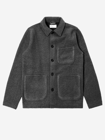 Field Wollfleecejacke grau