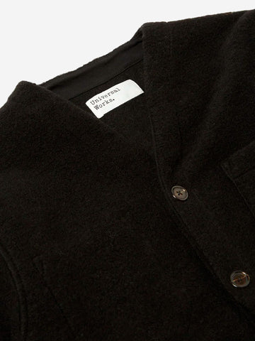 UNIVERSAL WORKS Cardigan fleece nero Nero