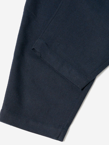 Pantaloni track pleated blu navy