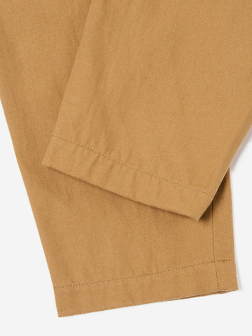 Pantaloni Track pleated sabbia