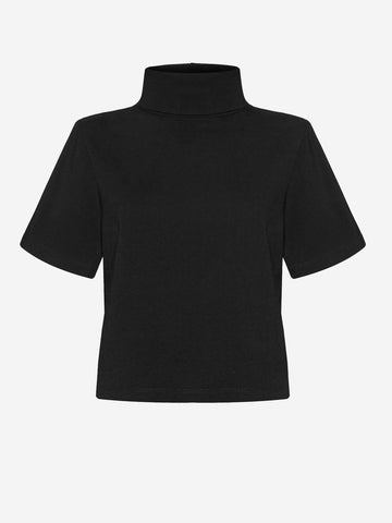 VANITY NAP T-shirt collo alto nera Nero