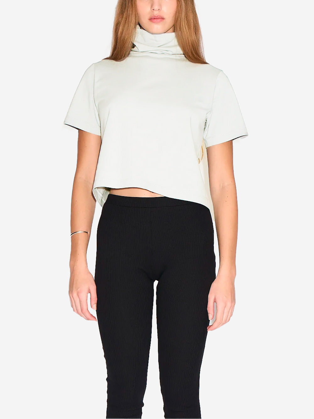 VANITY NAP T-shirt collo alto panna Panna Urbanstaroma