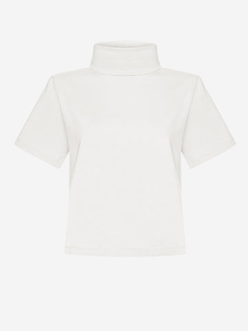 VANITY NAP T-shirt collo alto panna Panna