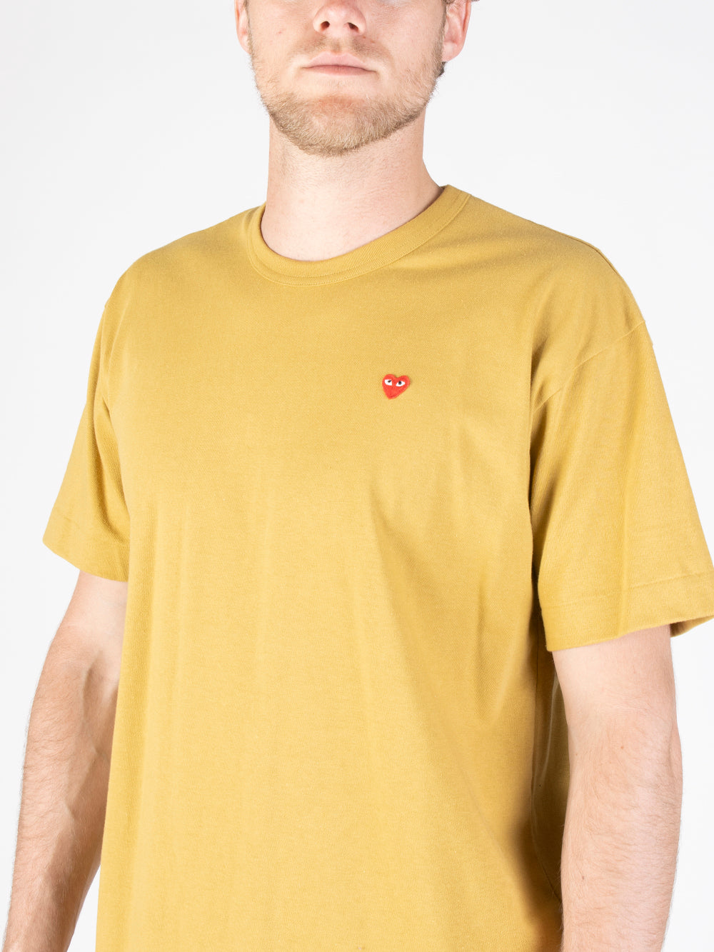 Comme des garcons t shirt yellow online