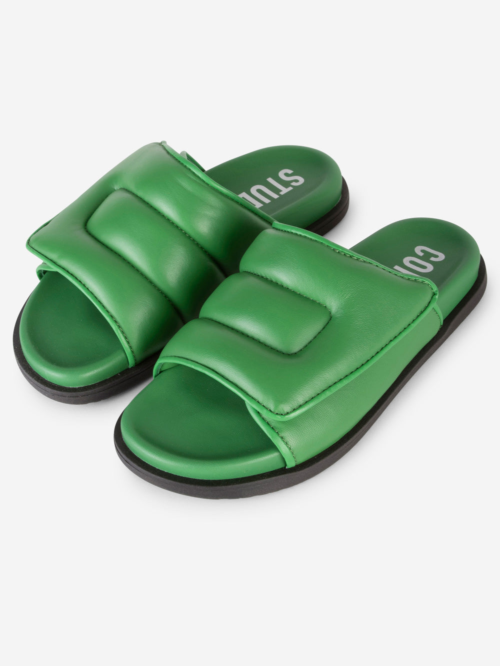 COPENHAGEN CPH834 Slipper in pelle Verde Urbanstaroma