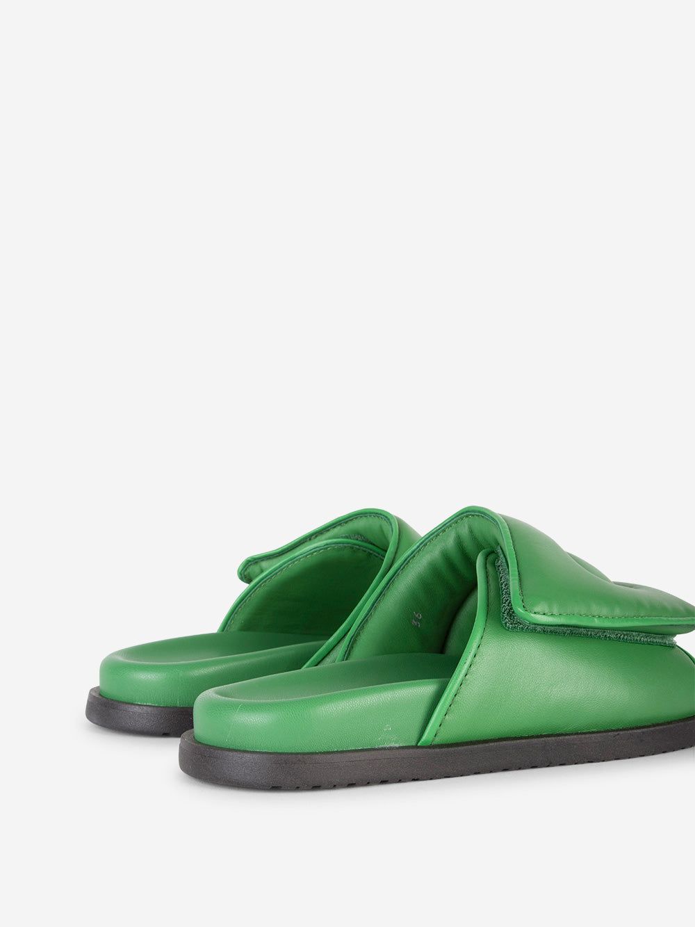 COPENHAGEN CPH834 Slipper in pelle Verde Urbanstaroma