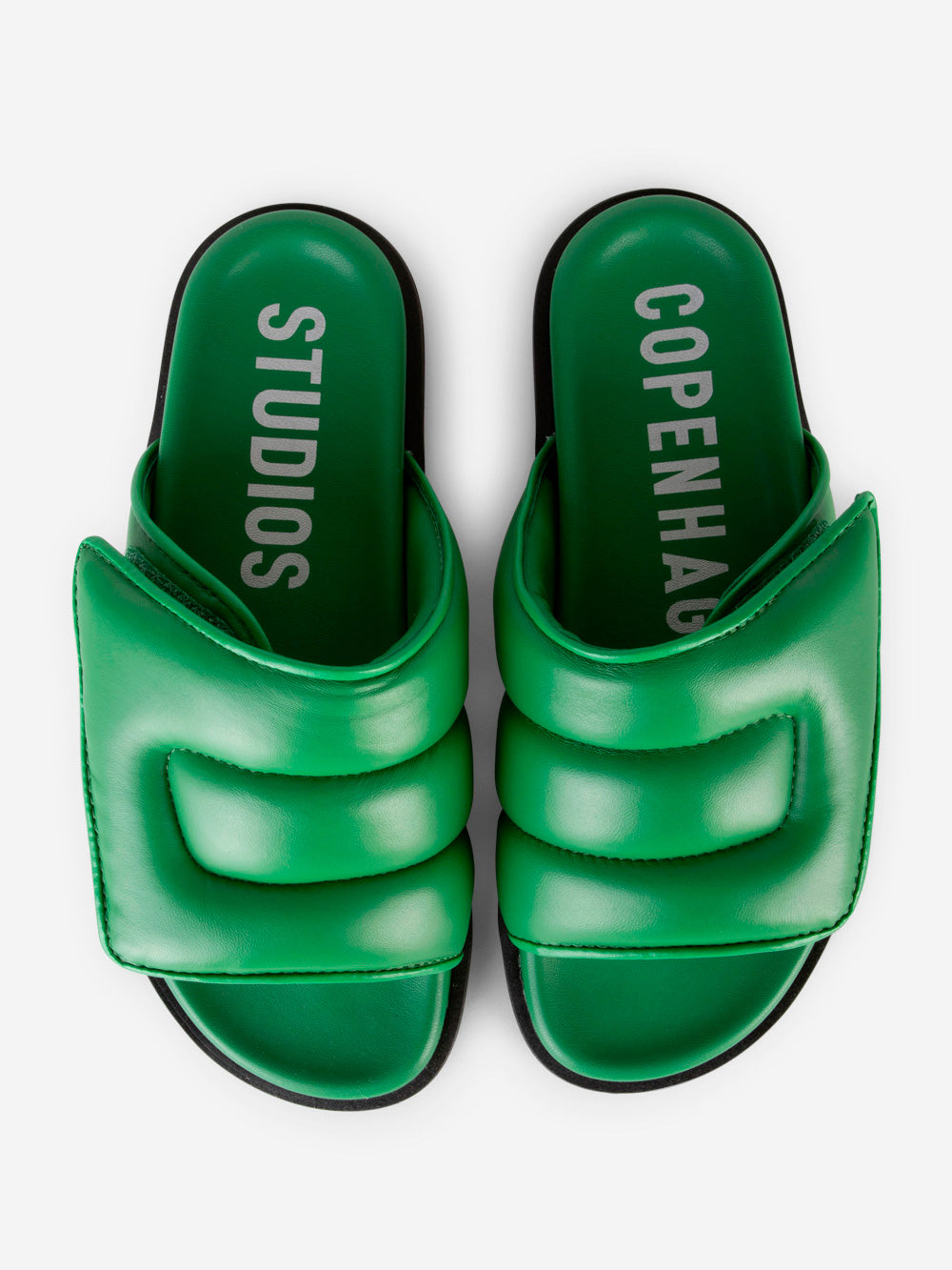 COPENHAGEN CPH834 Slipper in pelle Verde Urbanstaroma