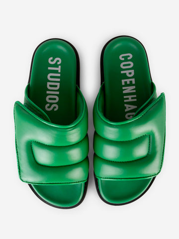 COPENHAGEN CPH834 Slipper in pelle Verde