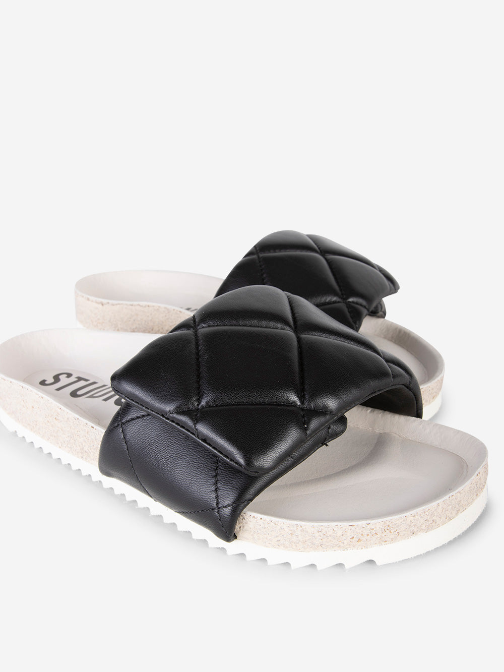 COPENHAGEN Slippers CPH835 in pelle Nero Urbanstaroma