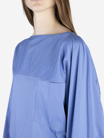 Light blue poplin blouse