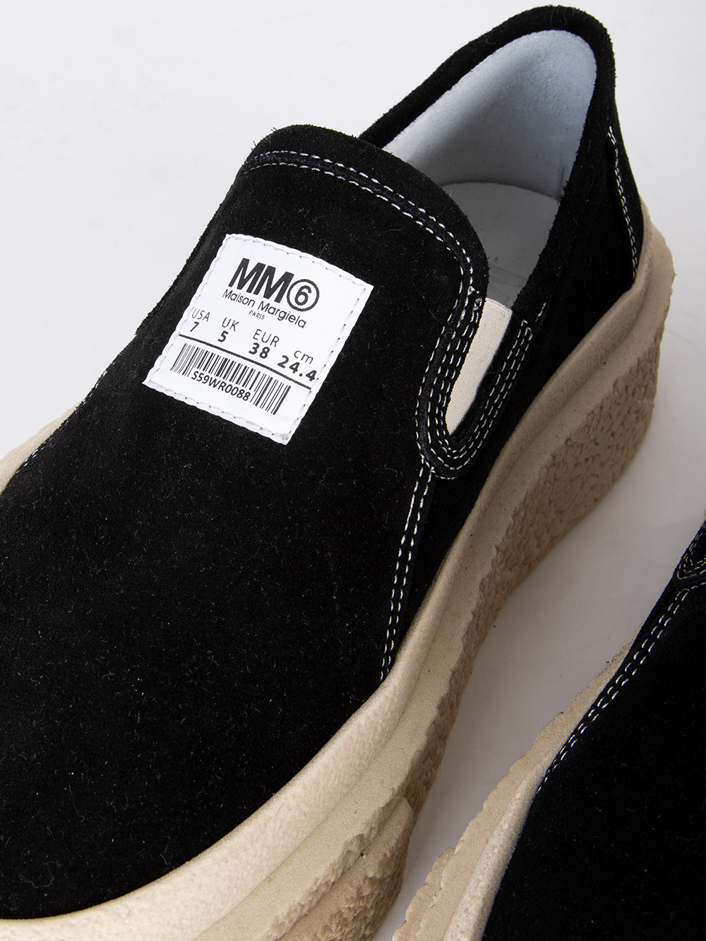 MM6 MAISON MARGIELA Mocassini in suede Nero Urbanstaroma