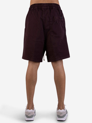 Shorts bermuda in cotone bordeaux