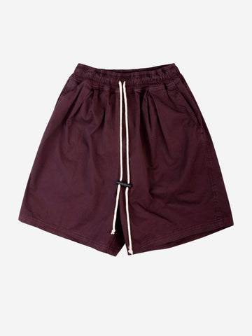 Shorts bermuda in cotone bordeaux