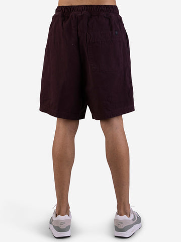 Shorts bermuda in cotone bordeaux