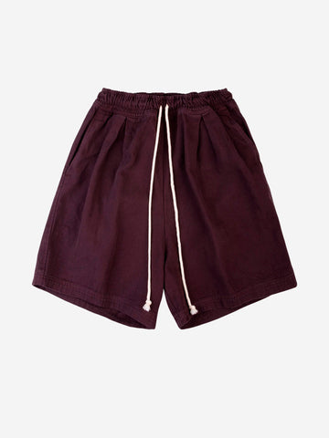 Shorts bermuda in cotone bordeaux