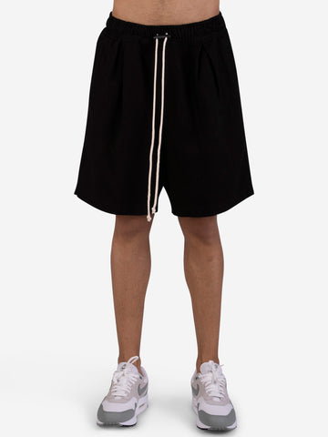 Shorts bermuda in cotone nero